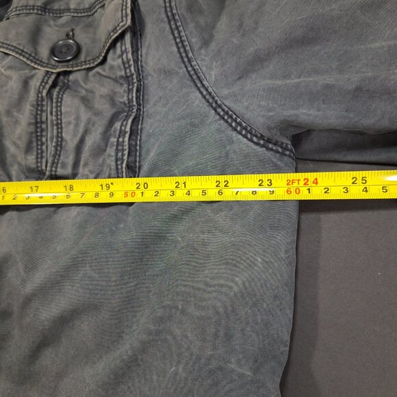 Old Navy Mens Size Large Utility Field Jacket Coat Charcoal Functional Fashion - Picture 7 of 11